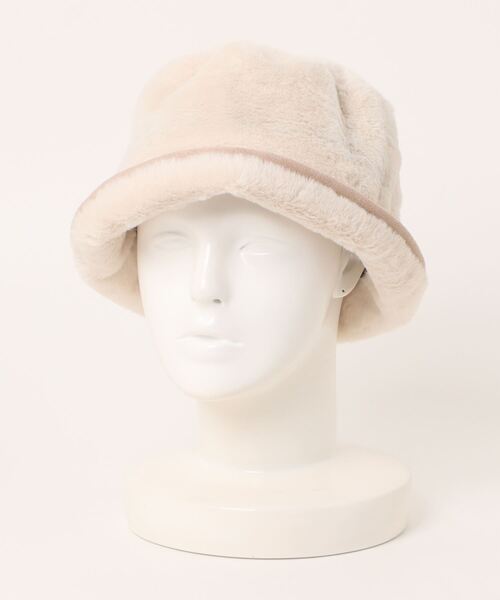 polcadot（ポルカドット）の「ファーセラーハット（ハット・レディース・アイボリー/ブラック/ベージュ・FREE）」の18枚目の写真