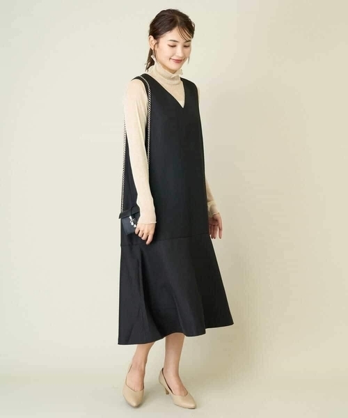 a.v.v(アーヴェヴェ)の「【洗える】マーメイドジャンパースカート(ワンピース・レディース・ブラック/ベージュ・34/38/36/40/42)」の19枚目の写真