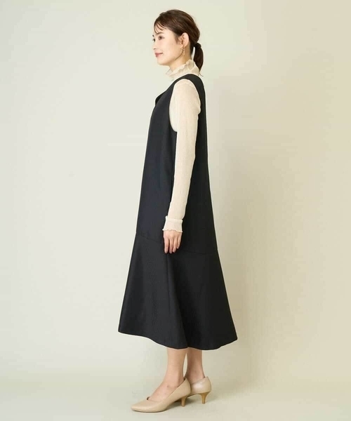 a.v.v(アーヴェヴェ)の「【洗える】マーメイドジャンパースカート(ワンピース・レディース・ブラック/ベージュ・34/38/36/40/42)」の22枚目の写真