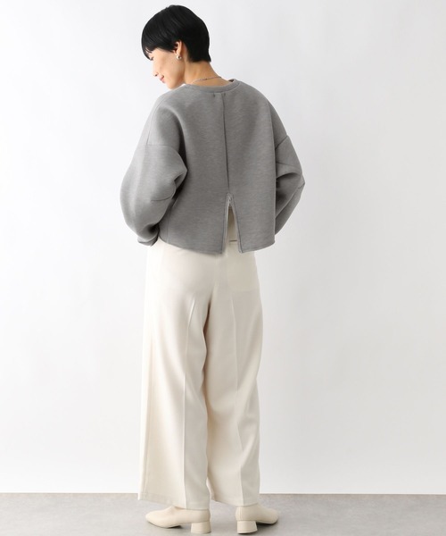 LEPSIM（レプシィム）の「バックZIPプルオーバー　147398（Tシャツ/カットソー・レディース・ブラック/グレー・FREE）」の8枚目の写真