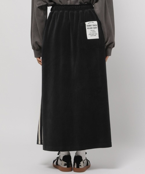 niko and...（ニコアンド）の「ラビットベロアラインスカート（スカート・レディース・ブラック/アイボリー/パープル/グレー・FREE）」の19枚目の写真