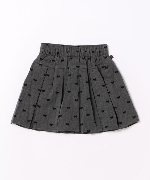 URBAN CHERRY（アーバンチェリー）の「【インナーパンツ付き】レース切り替えリボンプリーツスカート（スカート・キッズ・グレー・110cm/120cm/130cm/140cm/150cm）」の17枚目の写真