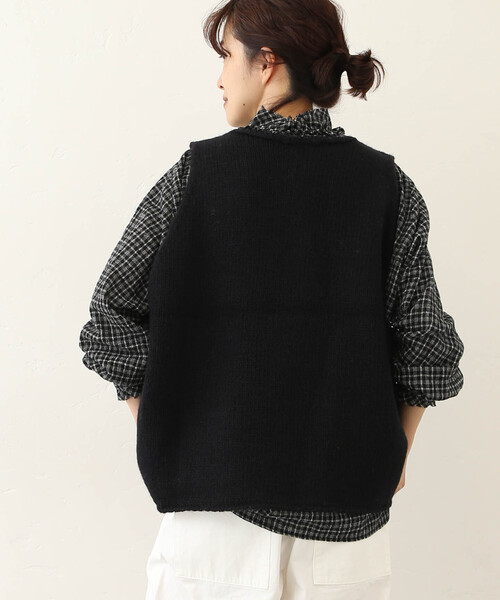 JOURNAL STANDARD LUXE シープウールベスト　ブラック JOURNAL STANDARD LUXE（ジャーナルスタンダード ラックス）の