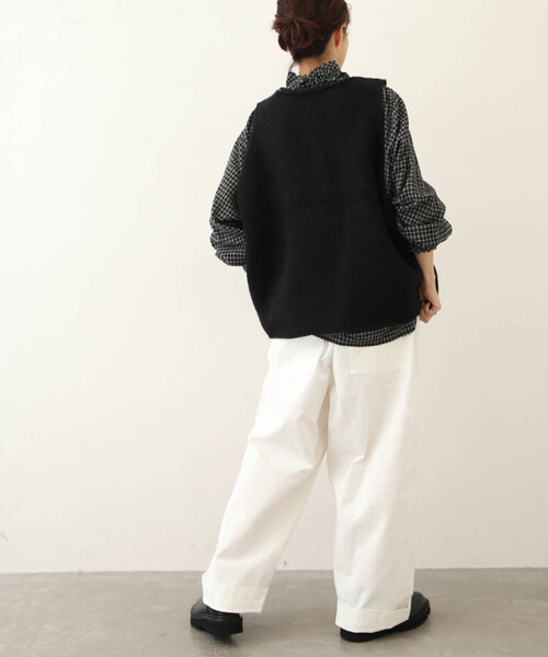 JOURNAL STANDARD LUXE シープウールベスト　ブラック JOURNAL STANDARD LUXE（ジャーナルスタンダード ラックス）の
