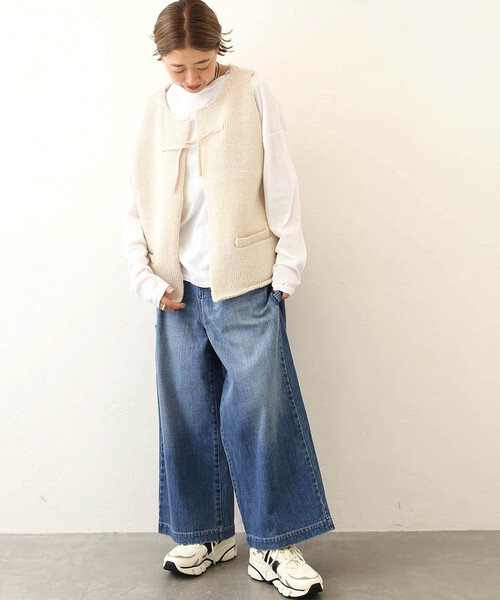 JOURNAL STANDARD LUXE シープウールベスト　ブラック JOURNAL STANDARD LUXE（ジャーナルスタンダード ラックス）の