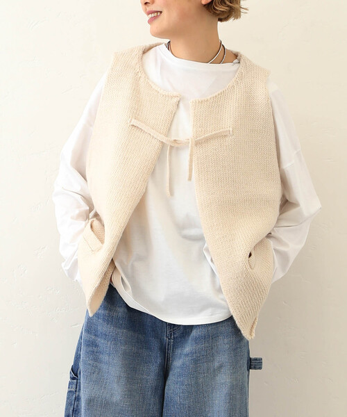 JOURNAL STANDARD LUXE シープウールベスト　ブラック JOURNAL STANDARD LUXE（ジャーナルスタンダード ラックス）の