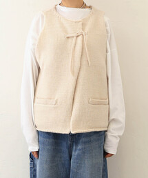 JOURNAL STANDARD LUXE シープウールベスト　ブラック JOURNAL STANDARD LUXE（ジャーナルスタンダード ラックス）の