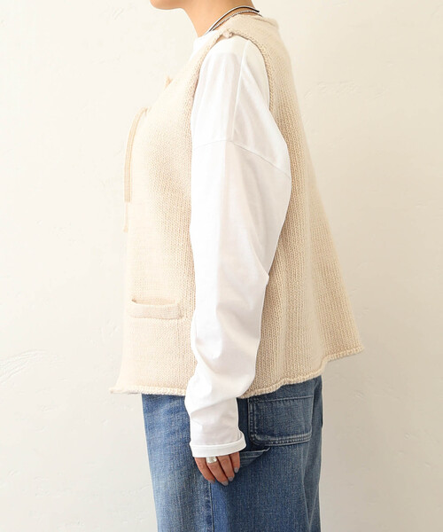 JOURNAL STANDARD LUXE シープウールベスト　ブラック JOURNAL STANDARD LUXE（ジャーナルスタンダード ラックス）の