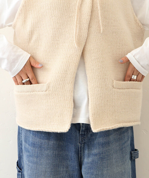 JOURNAL STANDARD LUXE シープウールベスト　ブラック JOURNAL STANDARD LUXE（ジャーナルスタンダード ラックス）の