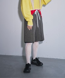 lame tweed half pants