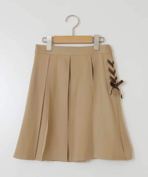 a.v.v（アーヴェヴェ）の「[100-130]サイドレースアップスカート（スカート・キッズ・ライラック/ベージュ・110/100/120/130）」の7枚目の写真