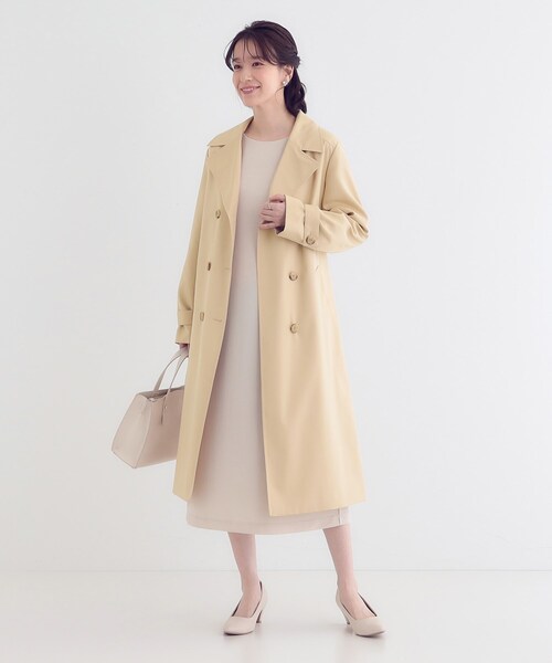 DRESKIP(ドレスキップ)の「【S-LL/防花粉/撥水加工】ロングトレンチコート(トレンチコート・レディース・ベージュ/ブラック・01/02/03/04)」の9枚目の写真