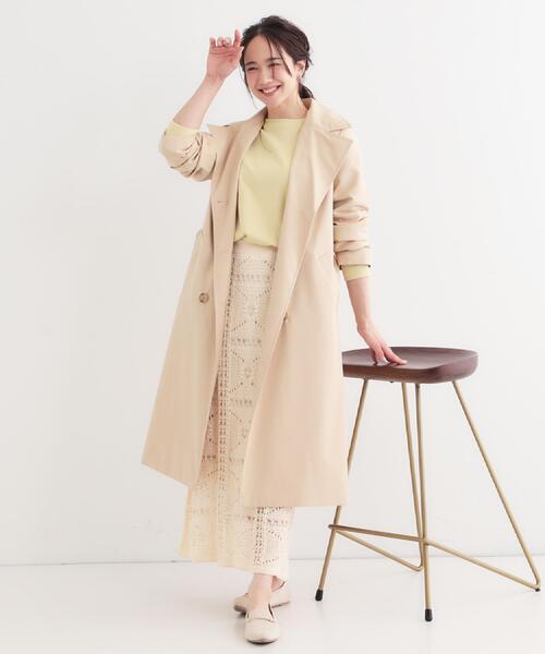 DRESKIP(ドレスキップ)の「【S-LL/防花粉/撥水加工】ロングトレンチコート(トレンチコート・レディース・ベージュ/ブラック・01/02/03/04)」の10枚目の写真