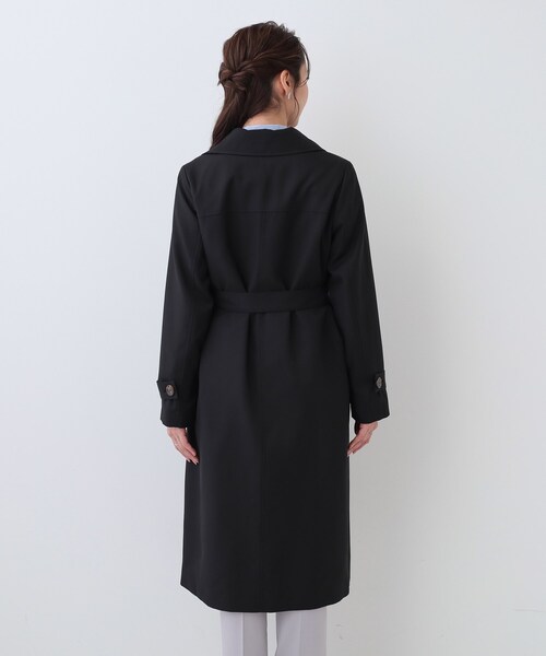 DRESKIP(ドレスキップ)の「【S-LL/防花粉/撥水加工】ロングトレンチコート(トレンチコート・レディース・ベージュ/ブラック・01/02/03/04)」の14枚目の写真