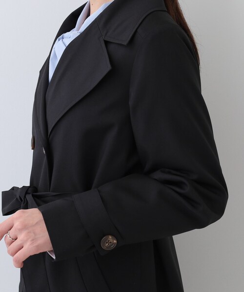 DRESKIP(ドレスキップ)の「【S-LL/防花粉/撥水加工】ロングトレンチコート(トレンチコート・レディース・ベージュ/ブラック・01/02/03/04)」の16枚目の写真