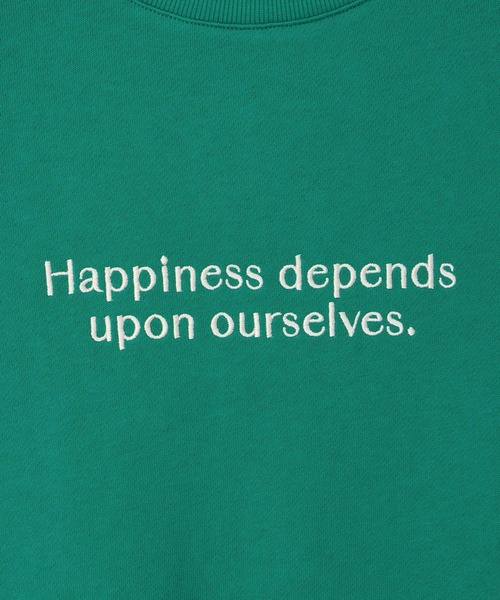 Honeys（ハニーズ）の「ロゴスウェットトップス（スウェット・レディース・杢グレー/オフホワイト/ブラック/グリーン/オートミール・L/S/M）」の6枚目の写真