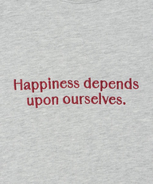 Honeys（ハニーズ）の「ロゴスウェットトップス（スウェット・レディース・杢グレー/オフホワイト/ブラック/グリーン/オートミール・L/S/M）」の8枚目の写真