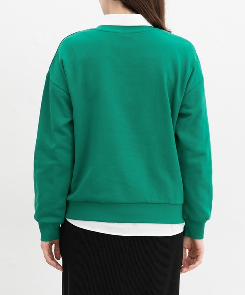 Honeys（ハニーズ）の「ロゴスウェットトップス（スウェット・レディース・杢グレー/オフホワイト/ブラック/グリーン/オートミール・L/S/M）」の13枚目の写真