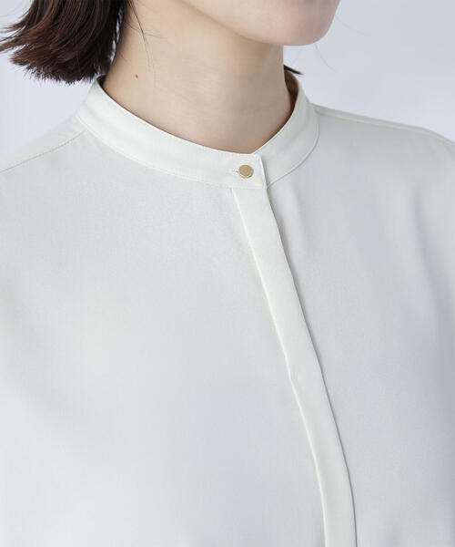 NATURAL BEAUTY BASIC（ナチュラルビューティーベーシック）の「◇リボンボウタイブラウス（シャツ/ブラウス・レディース・オフホワイト/チャコールグレー/イエロー・MEDIUM/SMALL）」の21枚目の写真