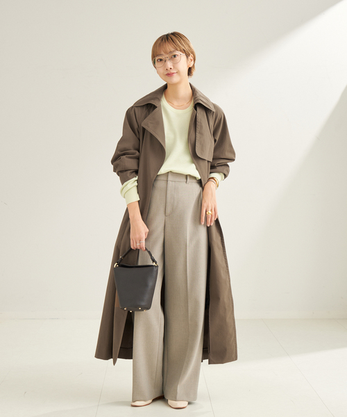 plage（プラージュ）の「C/N TRENCH コート（トレンチコート・レディース・ベージュ/ブラウン・36/38）」の3枚目の写真