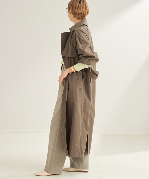 plage（プラージュ）の「C/N TRENCH コート（トレンチコート・レディース・ベージュ/ブラウン・36/38）」の7枚目の写真