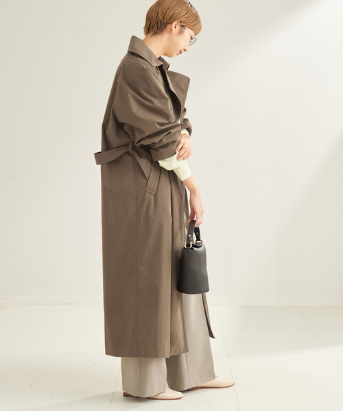 plage（プラージュ）の「C/N TRENCH コート（トレンチコート・レディース・ベージュ/ブラウン・36/38）」の8枚目の写真