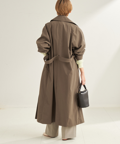 plage（プラージュ）の「C/N TRENCH コート（トレンチコート・レディース・ベージュ/ブラウン・36/38）」の9枚目の写真