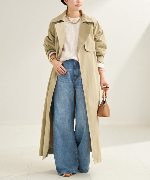 plage（プラージュ）の「C/N TRENCH コート（トレンチコート・レディース・ベージュ/ブラウン・36/38）」の17枚目の写真