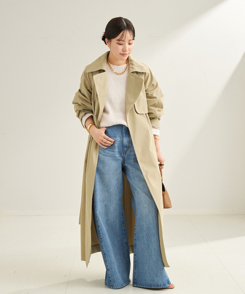 plage（プラージュ）の「C/N TRENCH コート（トレンチコート・レディース・ベージュ/ブラウン・36/38）」の18枚目の写真