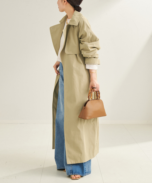 plage（プラージュ）の「C/N TRENCH コート（トレンチコート・レディース・ベージュ/ブラウン・36/38）」の20枚目の写真