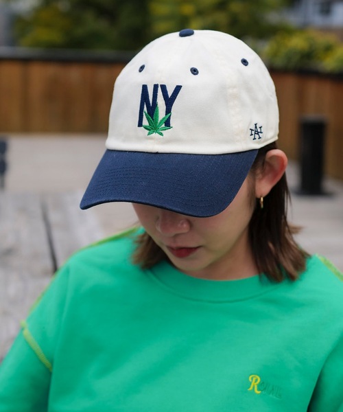アメリカンニードル NYロゴ刺繍 ベースボールキャップ CAP/AMERICAN NEEDLE(アメリカンニードル)New York Black