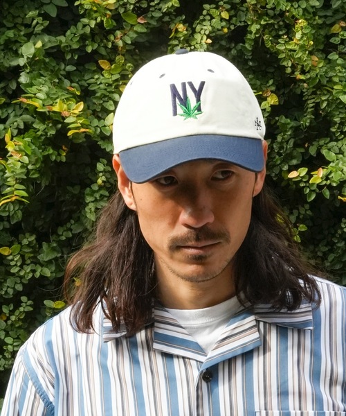 AMERICAN NEEDLE(アメリカンニードル)の「CAP/AMERICAN NEEDLE(アメリカンニードル)Ballpark Micro Icon - NYロゴ刺繍ベースボールキャップ(キャップ・メンズ・ホワイト系その他・FREE)」の14枚目の写真