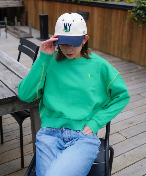 AMERICAN NEEDLE(アメリカンニードル)の「CAP/AMERICAN NEEDLE(アメリカンニードル)Ballpark Micro Icon - NYロゴ刺繍ベースボールキャップ(キャップ・メンズ・ホワイト系その他・FREE)」の9枚目の写真
