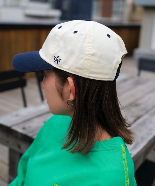 AMERICAN NEEDLE(アメリカンニードル)の「CAP/AMERICAN NEEDLE(アメリカンニードル)Ballpark Micro Icon - NYロゴ刺繍ベースボールキャップ(キャップ・メンズ・ホワイト系その他・FREE)」の11枚目の写真