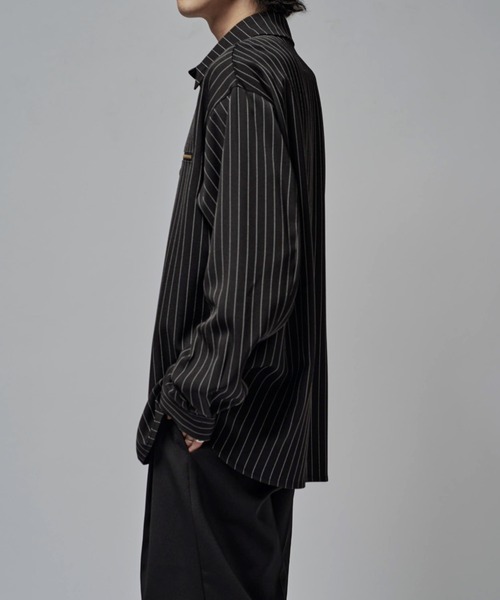 リバプール XL 黒 ストライプ シャツ リバプール XL 黒 ストライプ シャツ ストライプシャツブルゾン