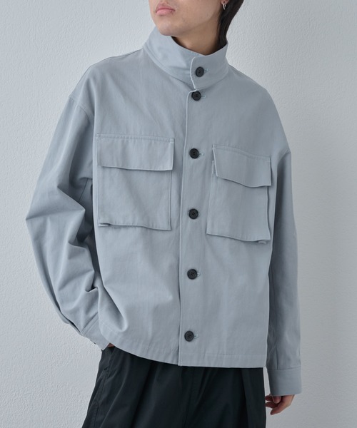 COLONY 2139（コロニートゥーワンスリーナイン）の「マイクロツイルスタンドジャケット（その他アウター・メンズ・ホワイト/サックスブルー/ブラック・MEDIUM/LARGE）」の12枚目の写真