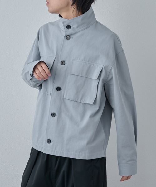 COLONY 2139（コロニートゥーワンスリーナイン）の「マイクロツイルスタンドジャケット（その他アウター・メンズ・ホワイト/サックスブルー/ブラック・MEDIUM/LARGE）」の13枚目の写真