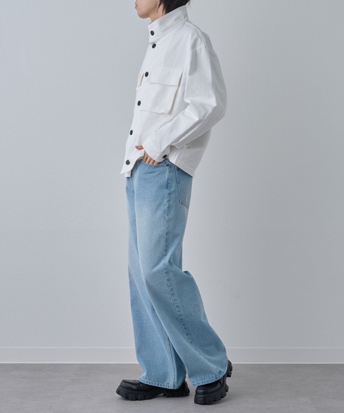 COLONY 2139（コロニートゥーワンスリーナイン）の「マイクロツイルスタンドジャケット（その他アウター・メンズ・ホワイト/サックスブルー/ブラック・MEDIUM/LARGE）」の22枚目の写真