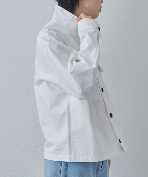 COLONY 2139（コロニートゥーワンスリーナイン）の「マイクロツイルスタンドジャケット（その他アウター・メンズ・ホワイト/サックスブルー/ブラック・MEDIUM/LARGE）」の11枚目の写真