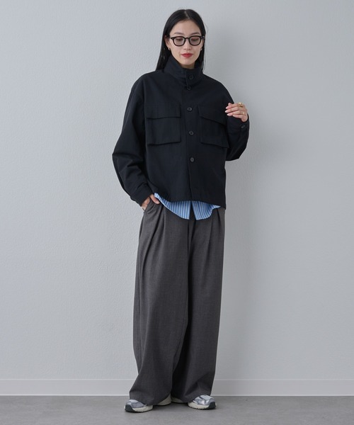 COLONY 2139（コロニートゥーワンスリーナイン）の「マイクロツイルスタンドジャケット（その他アウター・メンズ・ホワイト/サックスブルー/ブラック・MEDIUM/LARGE）」の16枚目の写真