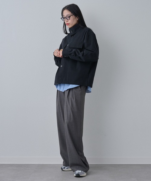 COLONY 2139（コロニートゥーワンスリーナイン）の「マイクロツイルスタンドジャケット（その他アウター・メンズ・ホワイト/サックスブルー/ブラック・MEDIUM/LARGE）」の19枚目の写真