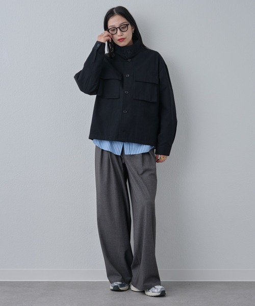 COLONY 2139（コロニートゥーワンスリーナイン）の「マイクロツイルスタンドジャケット（その他アウター・メンズ・ホワイト/サックスブルー/ブラック・MEDIUM/LARGE）」の20枚目の写真