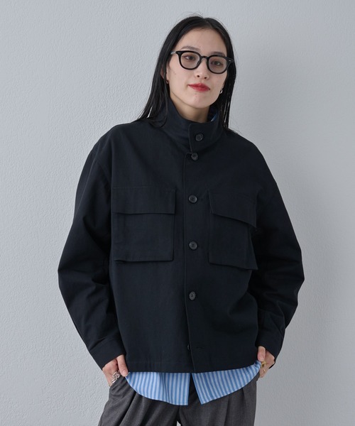 COLONY 2139（コロニートゥーワンスリーナイン）の「マイクロツイルスタンドジャケット（その他アウター・メンズ・ホワイト/サックスブルー/ブラック・MEDIUM/LARGE）」の4枚目の写真