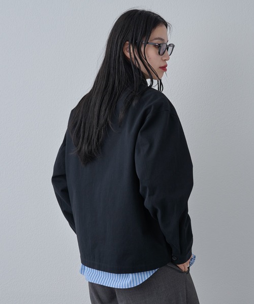 COLONY 2139（コロニートゥーワンスリーナイン）の「マイクロツイルスタンドジャケット（その他アウター・メンズ・ホワイト/サックスブルー/ブラック・MEDIUM/LARGE）」の6枚目の写真