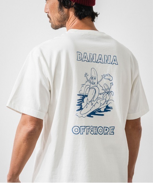 OFFSHORE(オフショア)の「US POPART TEE(Tシャツ/カットソー・メンズ・ホワイト/ブラウン・S/M/L/XL)」の2枚目の写真