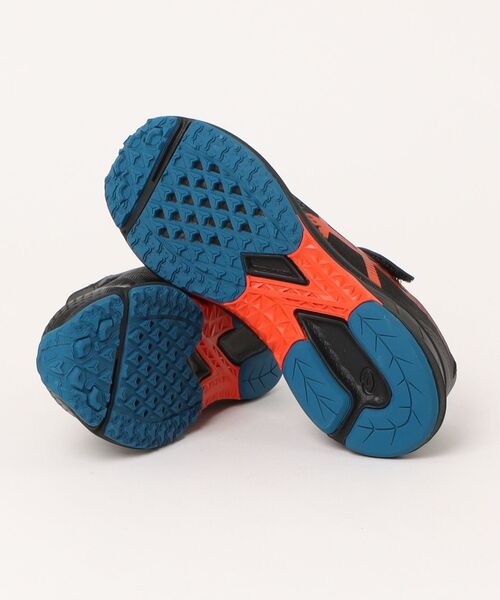 ASICS(アシックス)の「ASICS KIDS LAZERBEAM アシックス レーザービーム RJ-MG-B【軽量】スピードモデル キッズスニーカー 通学 運動会 1本ベルト 1154A195(スニーカー・キッズ・ブルー系その他2/ブラック×レッド・24.0cm/24.5cm/19.0cm/20.0cm/21.0cm/21.5cm/22.0cm/22.5cm/23.0cm/23.5cm)」の4枚目の写真