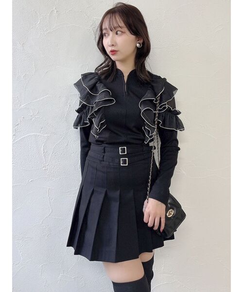 dazzlin（ダズリン）の「フロントホック長袖フリルトップス（T