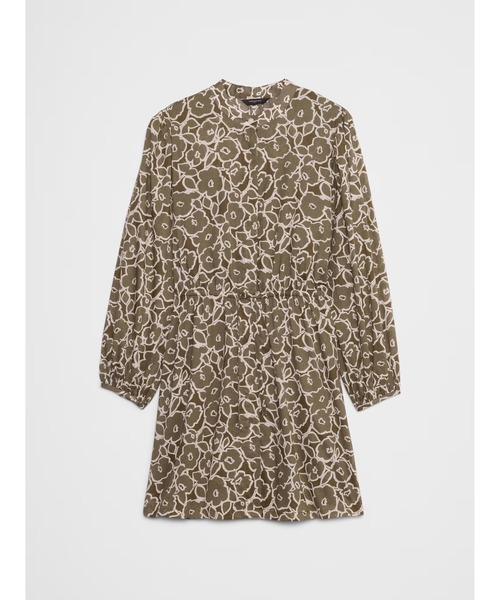 Banana Republic ☆ パフスリーブ ミ二丈 シャツ ワンピース BANANA REPUBLIC FACTORY STORE｜(W)BANANA REPUBLIC FACTORY