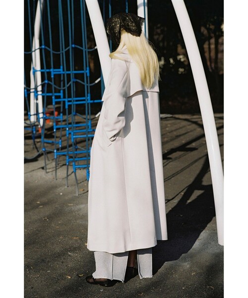 Ray BEAMS(レイビームス)の「レース スカーフ(バンダナ/スカーフ・レディース・ホワイト/ブラック・ONE SIZE)」の10枚目の写真