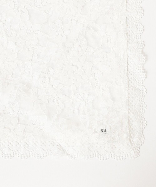 Ray BEAMS(レイビームス)の「レース スカーフ(バンダナ/スカーフ・レディース・ホワイト/ブラック・ONE SIZE)」の13枚目の写真